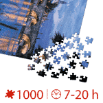Puzzle adulți 1000 piese Peisaje de Noapte - Praga -35291