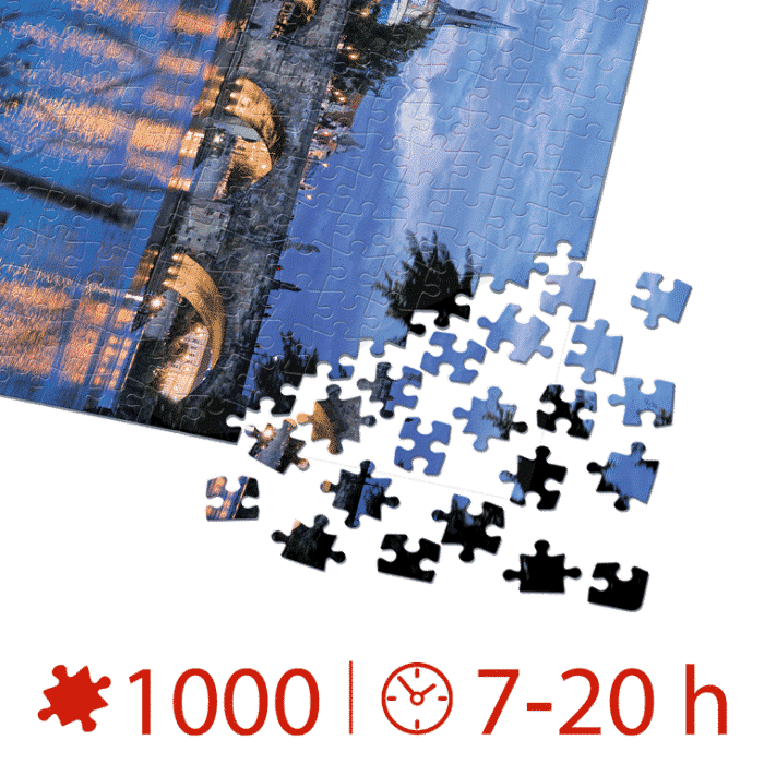 Puzzle adulți 1000 piese Peisaje de Noapte - Praga -35291