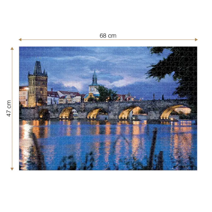 Puzzle adulți 1000 piese Peisaje de Noapte - Praga -35294