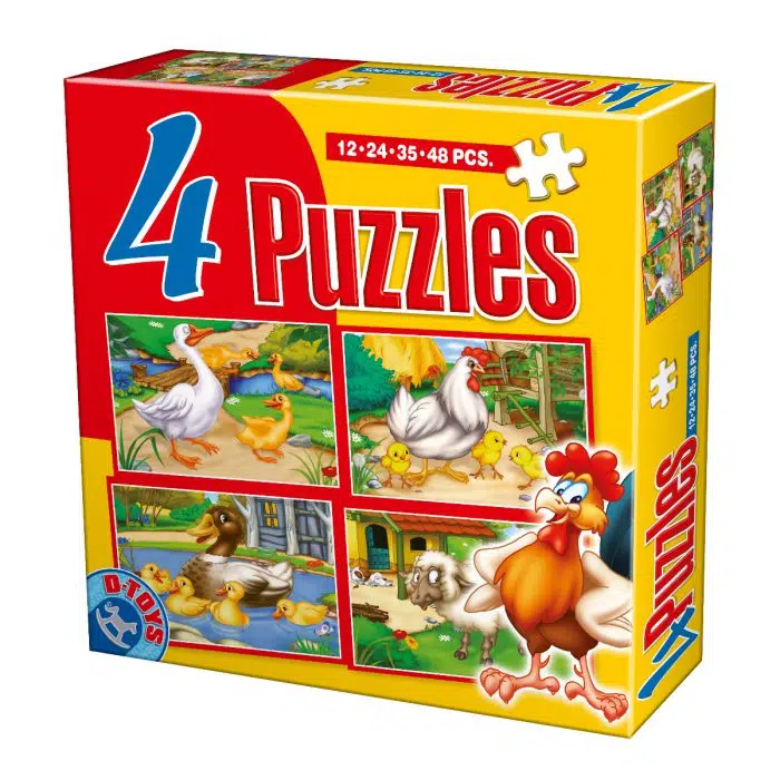 4 Puzzles Maxi - Animale-0