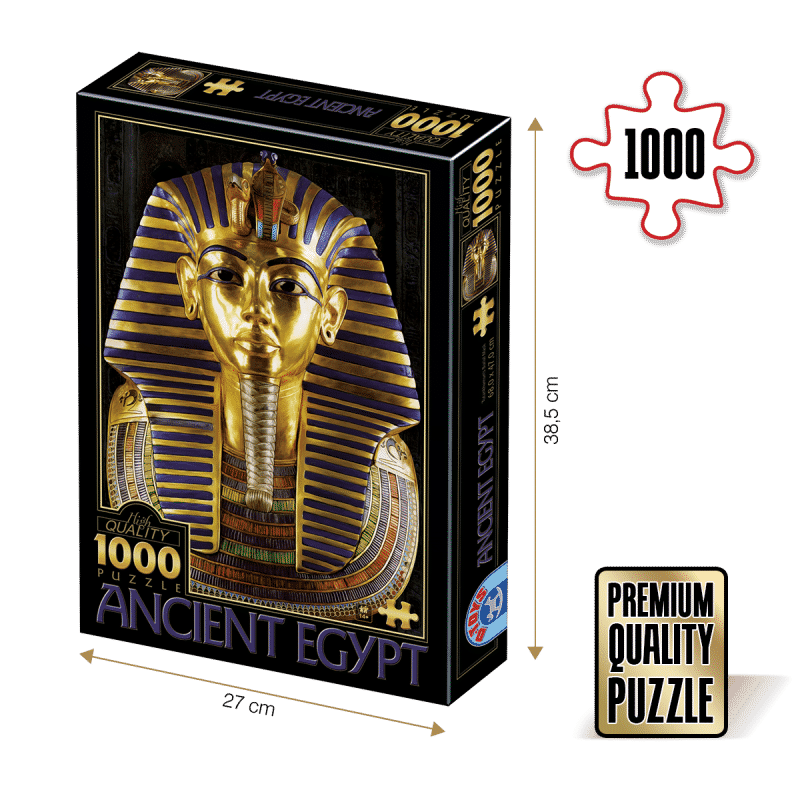 Puzzle adulți 1000 piese Egiptul Antic - Masca mortuară a lui Tutankhamon -0