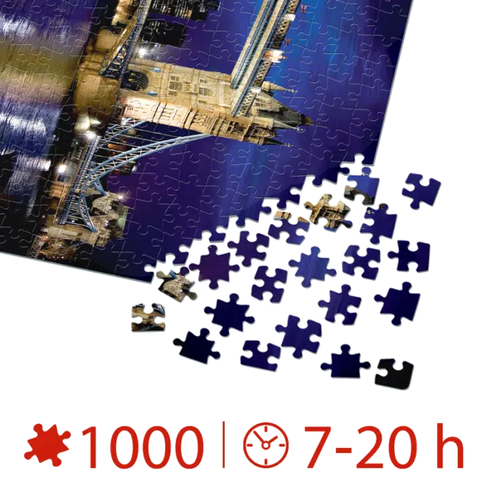 Puzzle adulți 1000 piese Discover Europe - Tower Bridge-35339