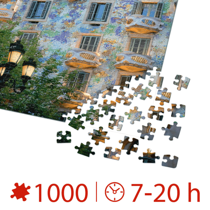 Puzzle adulți 1000 piese Discover Europe - Casa Batlló, Barcelona-35363