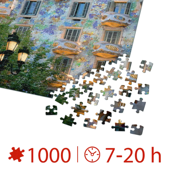 Puzzle adulți 1000 piese Discover Europe - Casa Batlló, Barcelona-35363