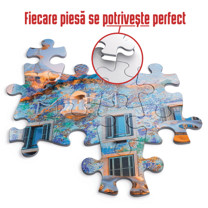 Puzzle adulți 1000 piese Discover Europe - Casa Batlló, Barcelona-35364