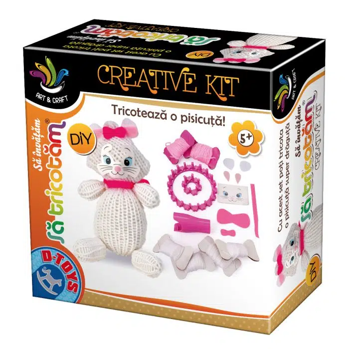 Joc Creativ - Set de Tricotat Forme de Animale-0