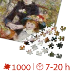 Puzzle adulti 1000 piese Pierre-Auguste Renoir - Two Sisters (On the Terrace)-34550