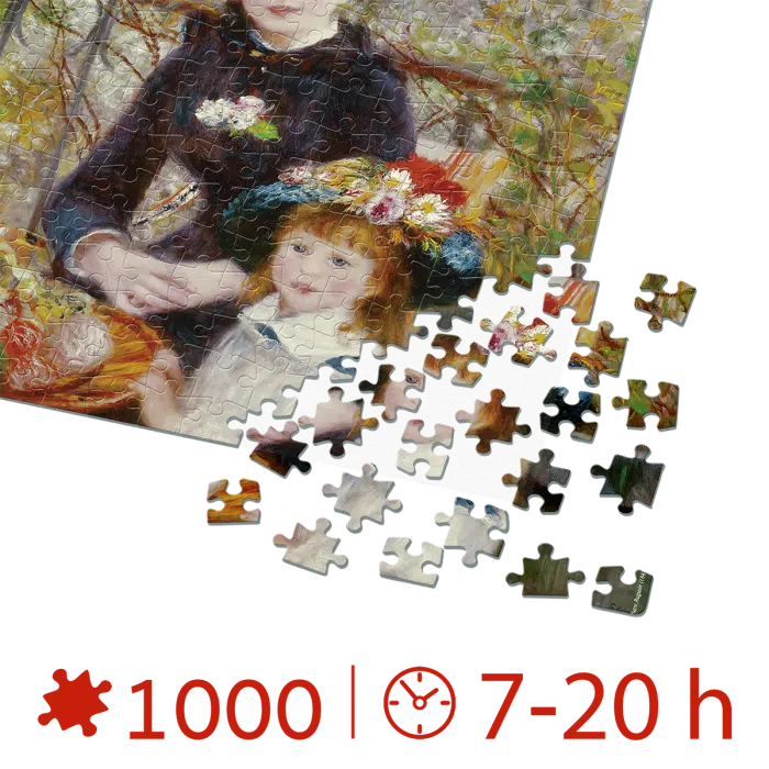 Puzzle adulti 1000 piese Pierre-Auguste Renoir - Two Sisters (On the Terrace)-34550