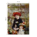 Puzzle adulti 1000 piese Pierre-Auguste Renoir - Two Sisters (On the Terrace)-34553