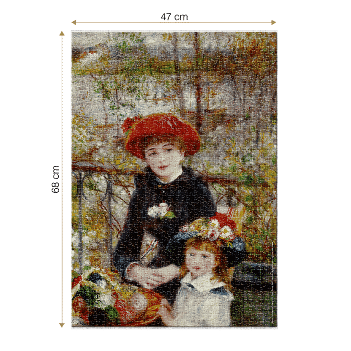 Puzzle adulti 1000 piese Pierre-Auguste Renoir - Two Sisters (On the Terrace)-34553