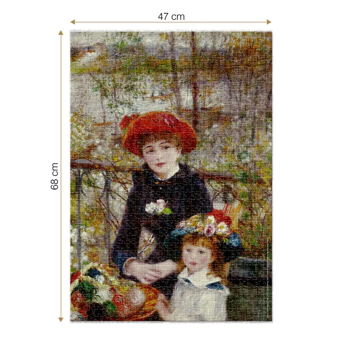 Puzzle adulti 1000 piese Pierre-Auguste Renoir - Two Sisters (On the Terrace)-34553