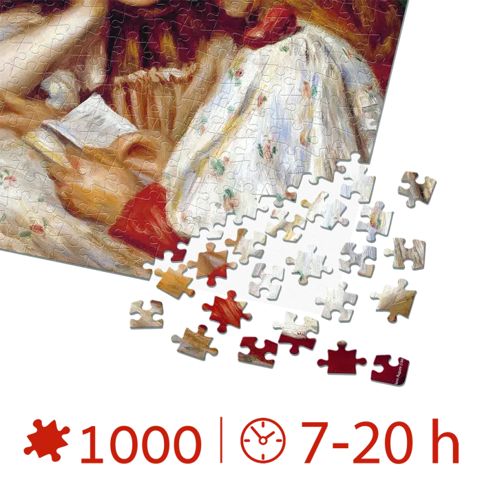 Puzzle adulti 1000 piese Pierre-Auguste Renoir - Two Girls Reading-34555