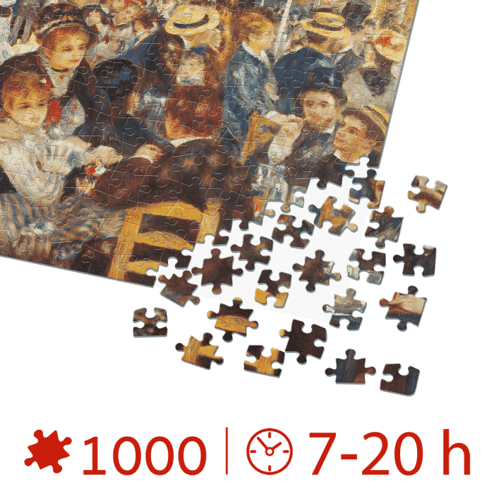 Puzzle adulti 1000 piese Pierre-Auguste Renoir - Dance at Le Moulin de la Galette-34561