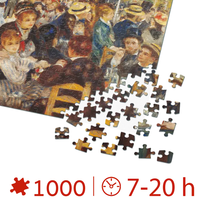 Puzzle adulti 1000 piese Pierre-Auguste Renoir - Dance at Le Moulin de la Galette-34561