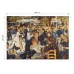 Puzzle adulti 1000 piese Pierre-Auguste Renoir - Dance at Le Moulin de la Galette-34564