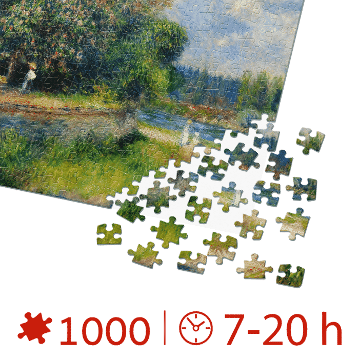 Puzzle adulti 1000 piese Pierre-Auguste Renoir - Chestnut Tree in Bloom-34567