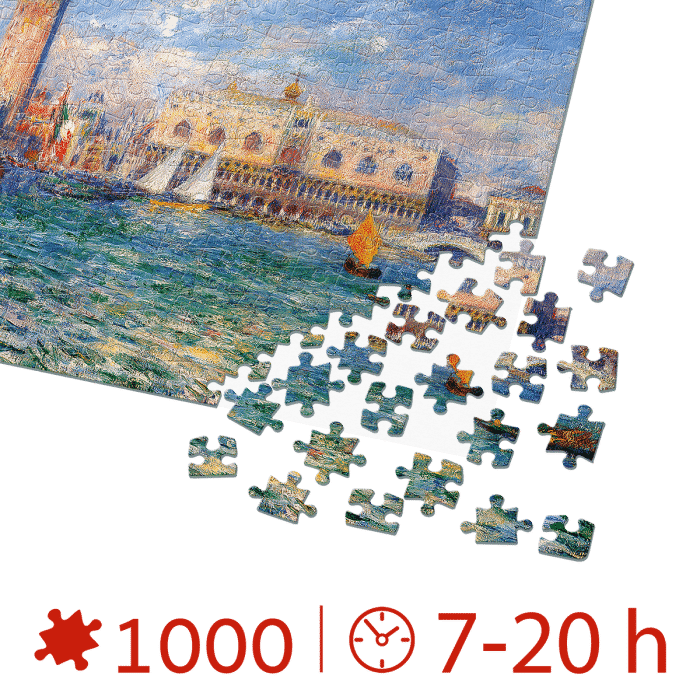 Puzzle adulti 1000 piese Pierre-Auguste Renoir - The Doge's Palace-34613