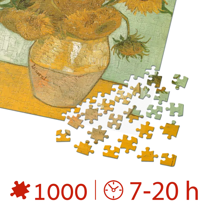 Puzzle adulți Vincent van Gogh - Sunflowers/Floarea-soarelui - 1000 Piese-34237