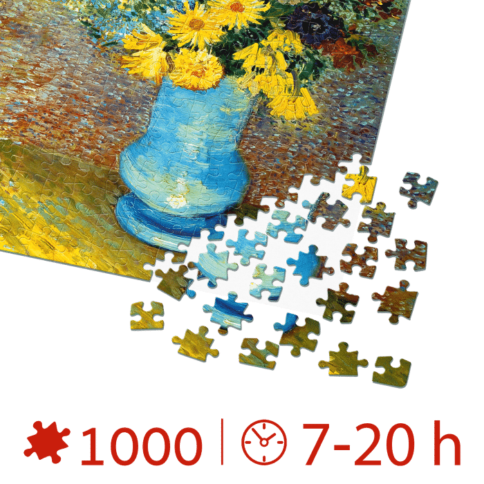 Puzzle adulți Vincent van Gogh - Flowers in a Blue Vase - 1000 Piese-34241