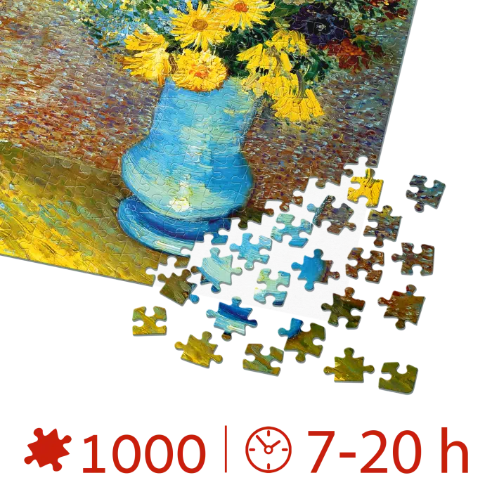 Puzzle adulți Vincent van Gogh - Flowers in a Blue Vase - 1000 Piese-34241
