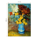 Puzzle adulți Vincent van Gogh - Flowers in a Blue Vase - 1000 Piese-34244