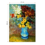 Puzzle adulți Vincent van Gogh - Flowers in a Blue Vase - 1000 Piese-34244