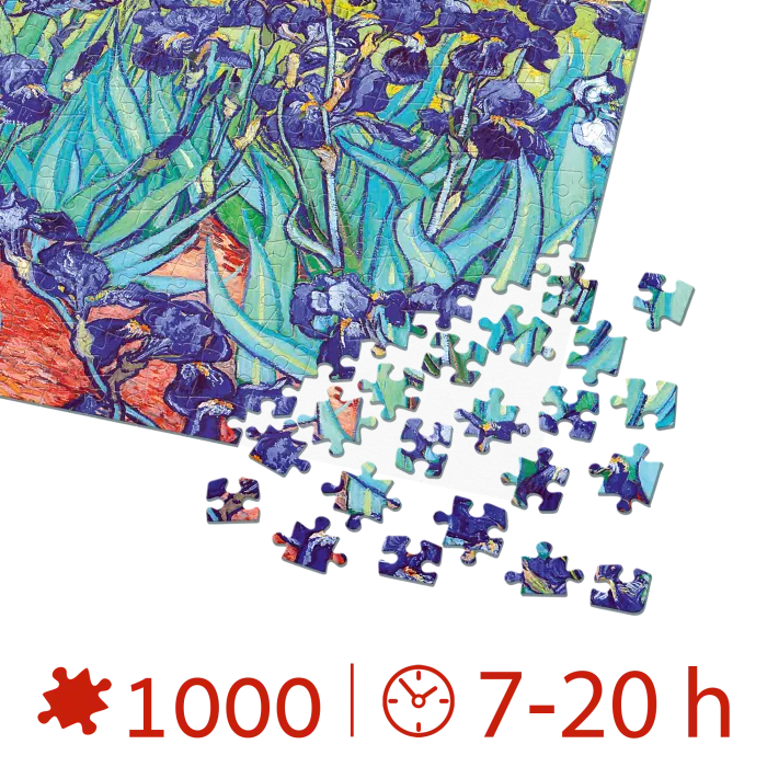 Puzzle adulți Vincent van Gogh - Irises/Iriși - 1000 Piese-34255