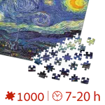 Puzzle adulți Vincent van Gogh - The Starry Night/Noapte înstelată - 1000 Piese-34351