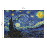 Puzzle adulți Vincent van Gogh - The Starry Night/Noapte înstelată - 1000 Piese-34354