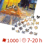 Puzzle adulti 1000 piese Vincent van Gogh - Café Terrace at Night -34455