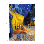 Puzzle adulti 1000 piese Vincent van Gogh - Café Terrace at Night -34458