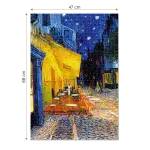 Puzzle adulti 1000 piese Vincent van Gogh - Café Terrace at Night -34458
