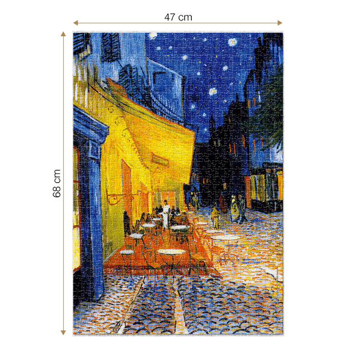 Puzzle adulti 1000 piese Vincent van Gogh - Café Terrace at Night -34458