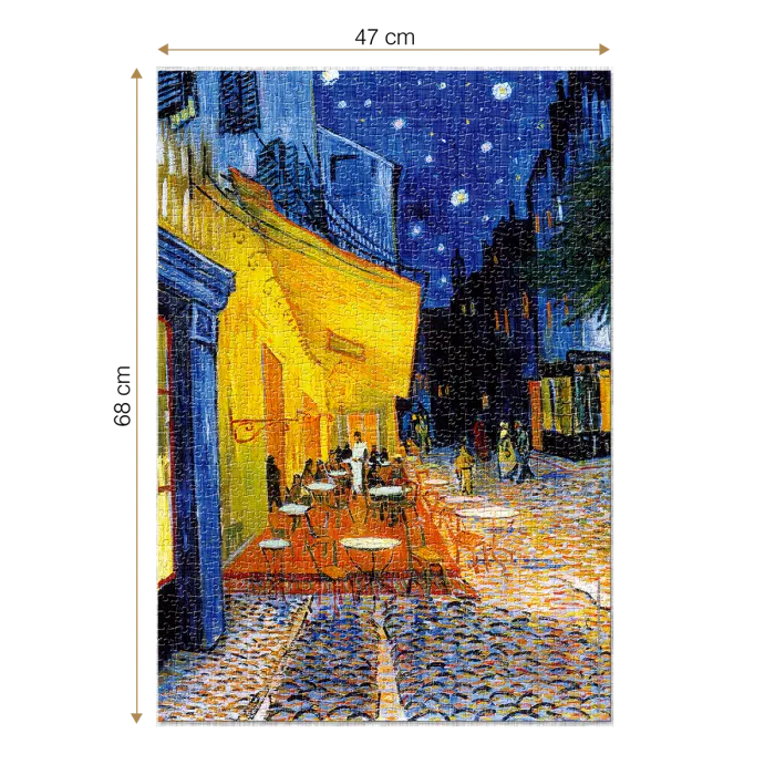 Puzzle adulti 1000 piese Vincent van Gogh - Café Terrace at Night -34458