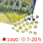 Puzzle adulți Vincent van Gogh - The Church at Auvers - 1000 Piese-34345