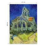 Puzzle adulți Vincent van Gogh - The Church at Auvers - 1000 Piese-34348