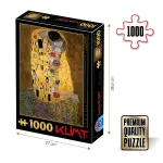 Puzzle adulti 1000 piese Gustav Klimt - The Kiss/Sarutul -0