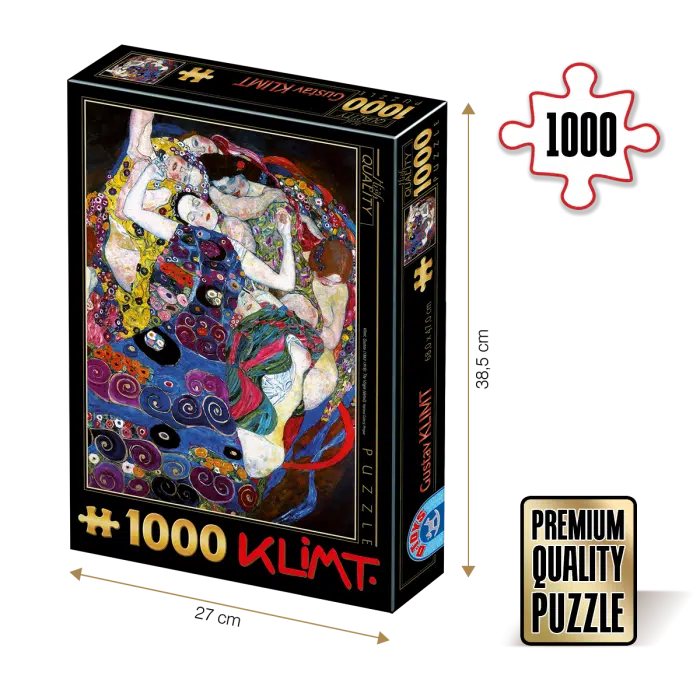 Puzzle adulti 1000 piese Gustav Klimt - The Virgin/Fecioara-0