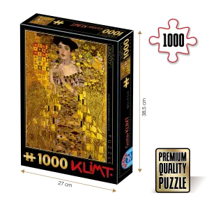 Puzzle adulti 1000 piese Gustav Klimt - Adele Bloch-Bauer I.-0