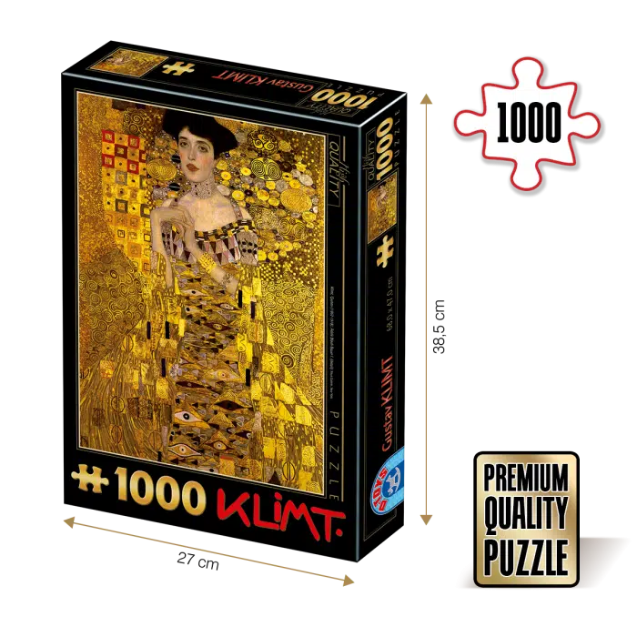 Puzzle adulti 1000 piese Gustav Klimt - Adele Bloch-Bauer I.-0