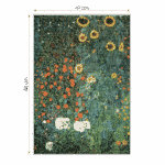 Puzzle adulți 1000 piese Gustav Klimt - Farm Garden with Sunflowers -34725