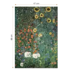 Puzzle adulți 1000 piese Gustav Klimt - Farm Garden with Sunflowers -34725