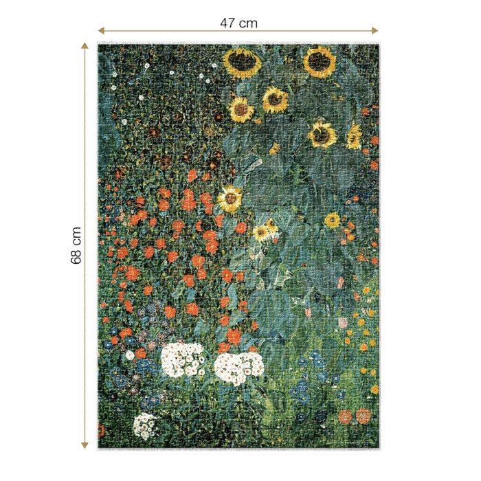 Puzzle adulți 1000 piese Gustav Klimt - Farm Garden with Sunflowers -34725