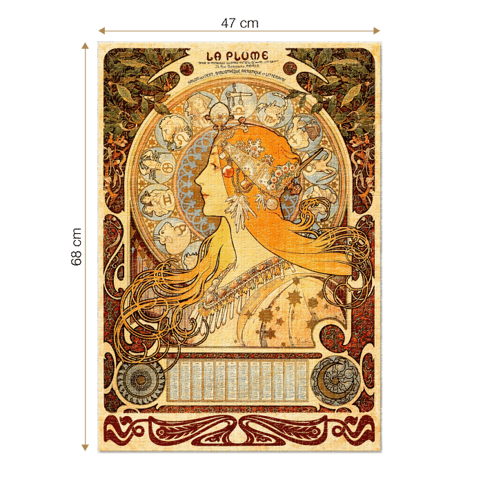 Puzzle adulți Alphonse Mucha - Zodiac - 1000 Piese-34276