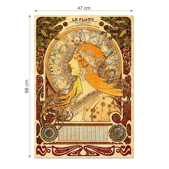 Puzzle adulți Alphonse Mucha - Zodiac - 1000 Piese-34276