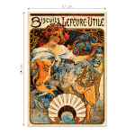 Puzzle adulți Alphonse Mucha - Biscuits Lefevre-Utile - 1000 Piese-34195