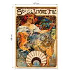 Puzzle adulți Alphonse Mucha - Biscuits Lefevre-Utile - 1000 Piese-34195