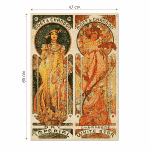 Puzzle adulți Alphonse Mucha - Moët & Chandon - Imperial and White Star - 1000 Piese-34279