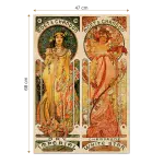 Puzzle adulți Alphonse Mucha - Moët & Chandon - Imperial and White Star - 1000 Piese-34279