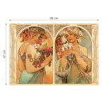 Puzzle adulți Alphonse Mucha - Fruit and Flower/Fructe și Flori - 1000 Piese-34204